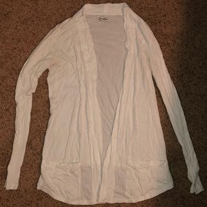 White American Eagle Cardigan with pockets